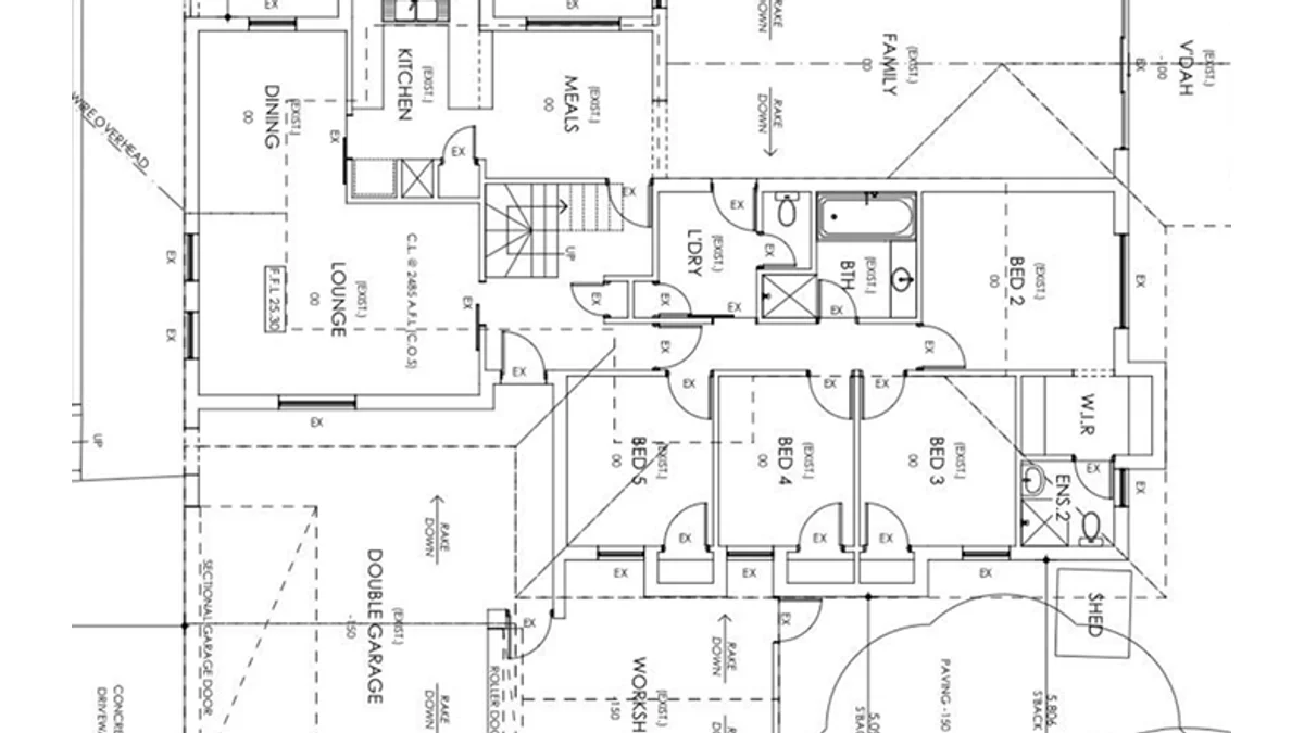 Original floor plan used for the Arcadium AI-to-3D example