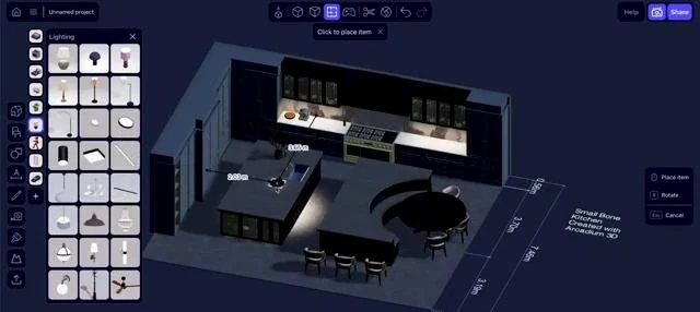 Lighting and environmental controls give the design a different atmosphere.